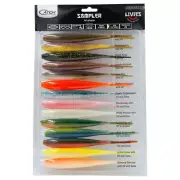 Catch Black Label Livies Jerkshad Soft Bait 14-Piece Sampler 7in
