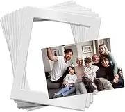 Pack of Ten 7.99 x 10inch White Photo Picture Mounts, Photo Frame Mount Mat, Photo Mounts Mats Card Frames and Machine Cut Bevel Display Image Picture Posters, Paintings, Artwork or Paintings