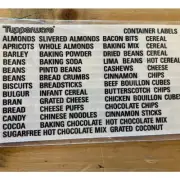 NEW! Vintage Tupperware Container Labels. Modular Mates. SEALED! usa