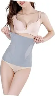 [TOVINANNA] Volcanic Energy Stone Postpartum Bellyband Slimming Waistband for Comfortable Abdomen Support Light Grey XL for Daily Wear and Post Pregnancy Body Shaping