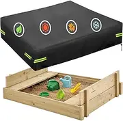 Sandpit Cover, Square Sandpit Cover, Outdoor Garden 420D Oxford Cloth, Waterproof, Windproof, Dustproof, Suitable for Protecting Children's Toys - 205 cm