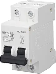 DC Circuit Breaker, 2P Auxiliary Arc Extinguishing Professional 1000V PV Circuit Breaker for Electric Vehicle (63A)