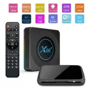 Dual WiFi+1000M X96-X4 Android 11.0 Amlogic S905X4 8K UHD 4GB/32GB TV Box Set