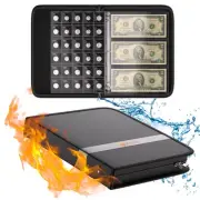Fireproof Coin Collection Book Holder for Collectors, 300 Pockets Coin Collec...