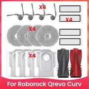 For Qrevo Curv Robot Vacuum Cleaner Replacement Parts Main Side Brush Hepa Filters Mop Cloth Dust Bags As Shown