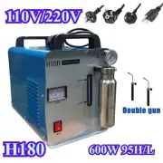 220V Oxy-Hydrogen Generator Flame Water Welder H180+Double Gun Polishing Machine