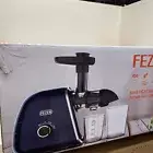 Used Purple Slow Masticating Juicer Machine FEZEN Juicer 2-Speed Modes & 8 Upd