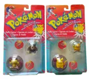 Gengar/Meowth & Pikachu/Raichu 1999 Hasbro Figure Lot - Multilingual Version