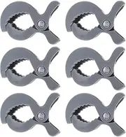 WADY Stroller Pegs to Hook Muslin Sun Shade to Canopy, 6 PCS Car Seat Cover Clips, Nursing Cover, Pram Toy Holder, Plastic Universal Clip, Blanket Clamp, Stroller Clips Buggy Accessory (Gray)