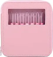 HSHGZSR 8Pcs Crochet Hook Set Ergonomic Soft Handles Crocheting Needles Kit with PU Cover 8 Sizes Portable Smooth Knitting Needles Kit Crochet Supplies Ergonomic Crochet Hook for Crochet Lover