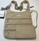 Baggallini Big Zipper Bagg Travel Crossbody Bag RFID w/ Wristlet in Beach NWT