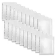 10pc Colourhide Display Book Refillable File Holder Organiser 40-Sheets Clear