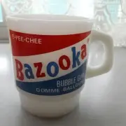 Fire King Bazooka Blue Stacking Mug