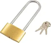 TRIXES Extra Long Shackle Padlock 120mm Long Lock 3 Keys safe Garage