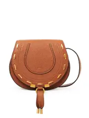 Chloé Mini Marcie Bag with Gold-Toned Studs in Tan
