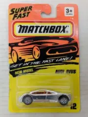 MATCHBOX SUPERFAST #12 CHROME AUDI AVUS NEW ON CARD