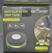 ABCOSPORT Anti Slip Stair Grip Tape Glow In The Dark 14FT Roll Set Of 3