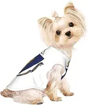 Massachusetts State Flag print Dog Shirts for Small Dogs Stretchy T-Shirts Lightweight Tank Top Sleeveless Striped Vest