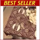 Burgundy Red Jacquard Tablecloth 60 x 104 Inch with Tassels for Elegant Events