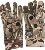 [FOMIYES] 1 Pair Insulated Winter Touchscreen Gloves for Men Camo Design Warm Breathable for Outdoor Sports Motorcycle Riding Snowmobiling and More