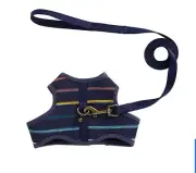 Whisker City® Navy Stripe Cat Leash & Harness / vest Combo NWT Cute