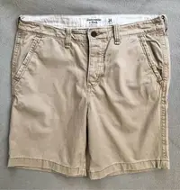 在飛比找Yahoo!奇摩拍賣優惠-Abercrombie & Fitch A&F 厚磅棉質短褲