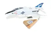 VMFA-321 (1978) F-4J Model, 1/42 (18") Scale, Mahogany, Marines, Fighter