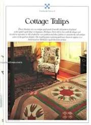 Cottage Tulips Best Loved Quilt Pattern Leaflet w/ Flexible Plastic Templates