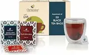 Octavius, Assorted Tea Sampler Gift Set (3 Flavors, 50 Tea Bags) | Black Tea Sampler Pack | Tea Gift Set, Pack of 1
