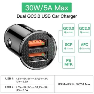 Baseus Quick Charge 4.0 3.0 SB Car Charger iPhone Huawei Su