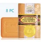 8 PC Oriental Sandal wood Bee & Flower Soap Big Size 125GX8 Bars