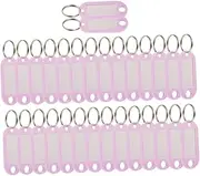 LALADEFIEE 30pcs Key Tag Pendant for Hotel Car Luggage Stylish Key Labels Abs Cover for Durability