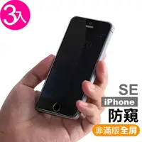 在飛比找momo購物網優惠-iPhone5 5s SE 高清防窺9H玻璃鋼化膜手機保護貼