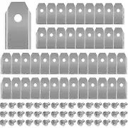 45 x Titanium Knife Blades for All Husqvarn/Automower/ Yardforce/Gardena Robotic Mowers(3g-0.75mm) with 45 Screws, Replacement Blades for Models 105