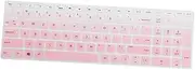 Prettyia Durable, Removable and Washable Silicone Keyboard Skin Cover for HP 15.6 inch BF Laptop Computer Clear Pink