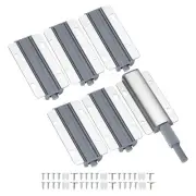 6Pcs Magnetic Push Latches, Zinc Alloy Open Door Push Release Latch, Silver