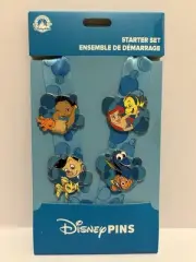 Disney Parks Pin Nemo ARIEL DORY Flounder And Others Starter Set of 4 pins New!!