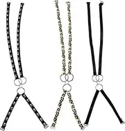 [KOMBIUDA] 3pcs Adjustable Skid Strap Extensions for Women Cross Back Decorative Shoulder Straps Detachable Design for for Sleeveless Dresses