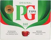 PG Tips Black Tea Bags, 160 Count Boxes (Pack of 4)