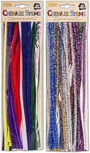 1440 (36 X 40 Pack) Craft Chenille Stems - 2 Assorted - WHOLESALE BULK LOT DEAL