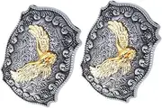 [TOGEVAL] Foot Clasp 2pcs Men's Belt Buckle Classic Retro Look Lightweight Sturdy