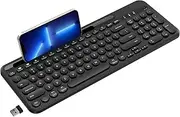 cimetech Bluetooth Keyboard, Dual Mode (BT 5.1+2.4G) Wireless Keyboard, Silent Computer Keyboard for Windows PC Laptop iPad Smartphone Tablet Android Mac