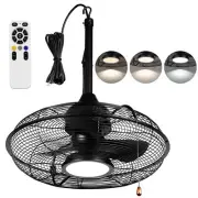 Outdoor Ceiling Fans with Lights and Remote Control, Wet Rated Gazebo Fan, Si...