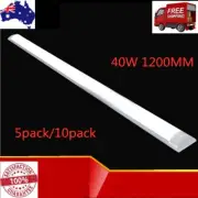 1 5 10xLED Slim Ceiling Batten Light Daylight 1.2Meter 120CM Coolwhite 6500K 4FT