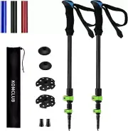 Carbon Fibre Collapsible and Telescopic Walking Hiking Trekking Poles, 2 Pack