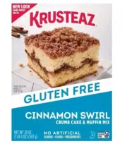 Krusteaz Cake Gluten Free Cinnamon Swirl Crumb Cake & Muffin Mix , Dessert