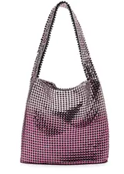 Rabanne Pixel Chainmail Shoulder bag - Pink ONE SIZE