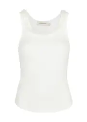 Zimmermann Natura Embellished Stretch-cotton Tank - Ivory - 1 (UK 10 / S) 1 (UK 10 / S)
