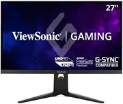 ViewSonic XG275D1-4K 27" Switchable Refresh Rate IPS Gaming Monitor, 4K UHD@160Hz, FHD@320Hz, 0.5ms, AMD FreeSync Premium, NVIDIA G-Sync Compatible, Advanced Ergonomics, Eye Care, HDMI, USB-C, DP