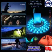 2 PCS Multi Colours 3D LED Portable Camping Rope Hiking Tent Outdoor Lamp Light